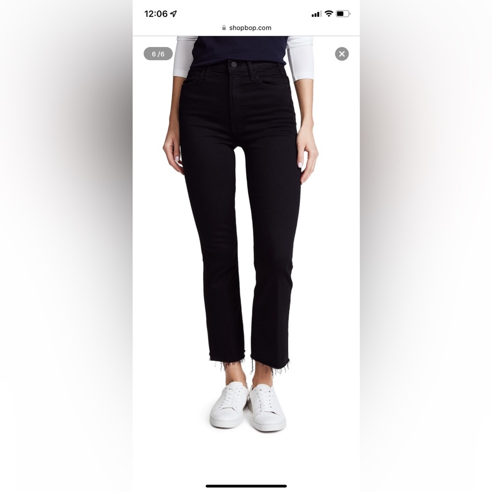 MOTHER The Hustler High Waist Ankle Fray Jeans size 28